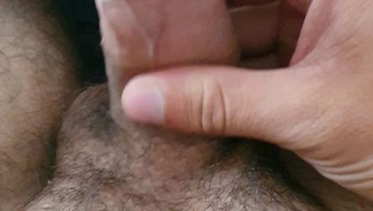 Hot lube and cum flow out of my dick
