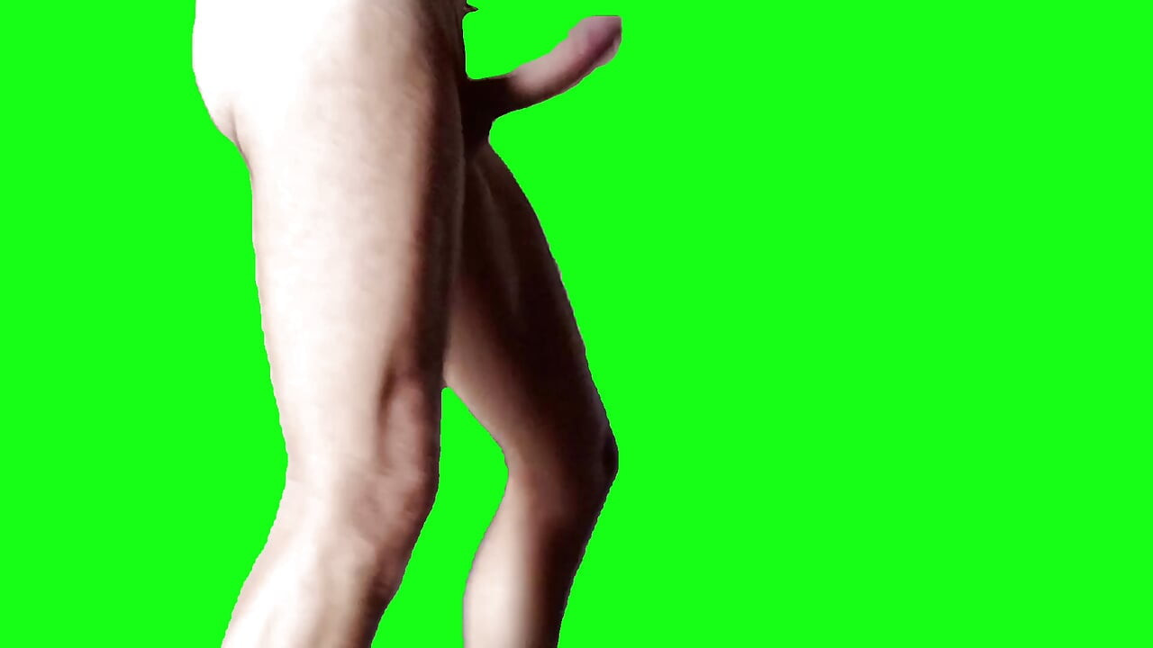 I'm naked with huge erection