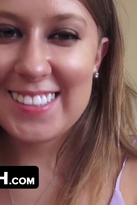 Dadcrush - Lusty Brunette Babe with Big Ass Turns Movie Night Into Hardcore Fucking Scene