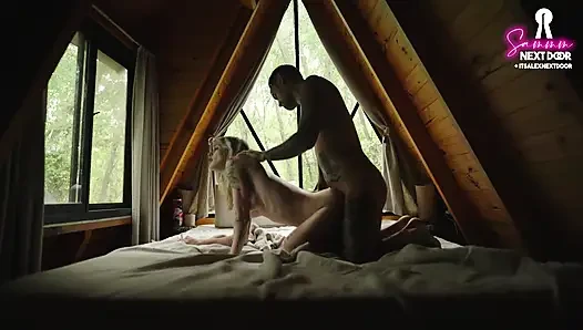 Intimer analsex in einer hütte mit einer perfekten zierlichen blondine