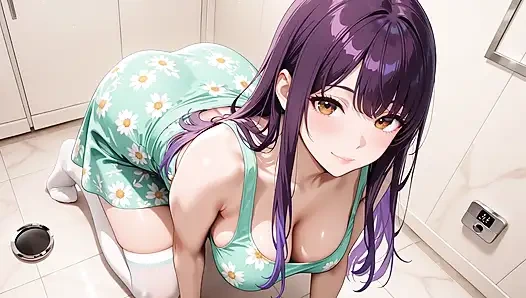 Mor saçlı bomba ahegao çöküşüne biniyor - yatak sırılsıklam