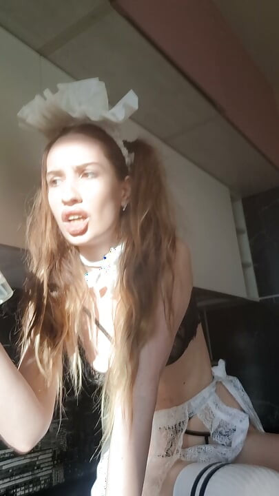 Your personal maid is ready to follow your orders tonight!