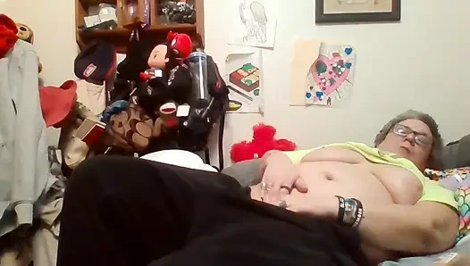 Oil Big Boobs Show Finger Pussy