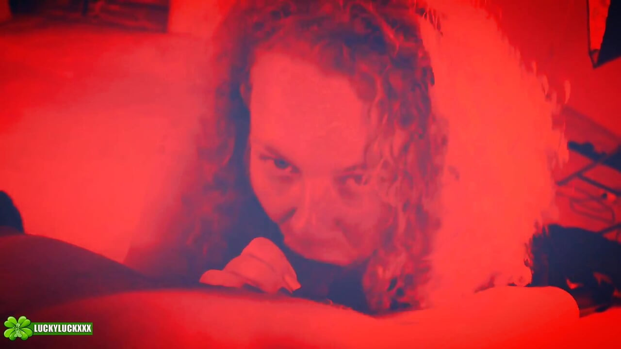 Lucky Gurl Kween Bunny B - Red Light Special POV Blowjob and Throat Fuck