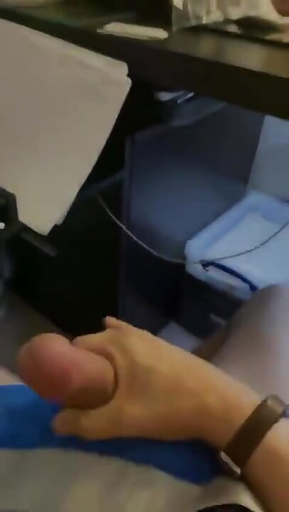 Stepdaddy Jerking off by the Computer