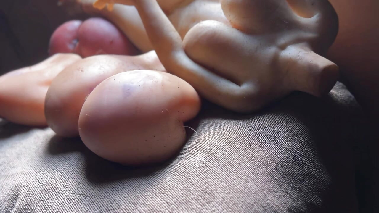 Threesome love toy Cum hard