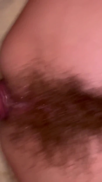 Memorable moment from "Slim super hairy MILF does anal and squirts a lot"