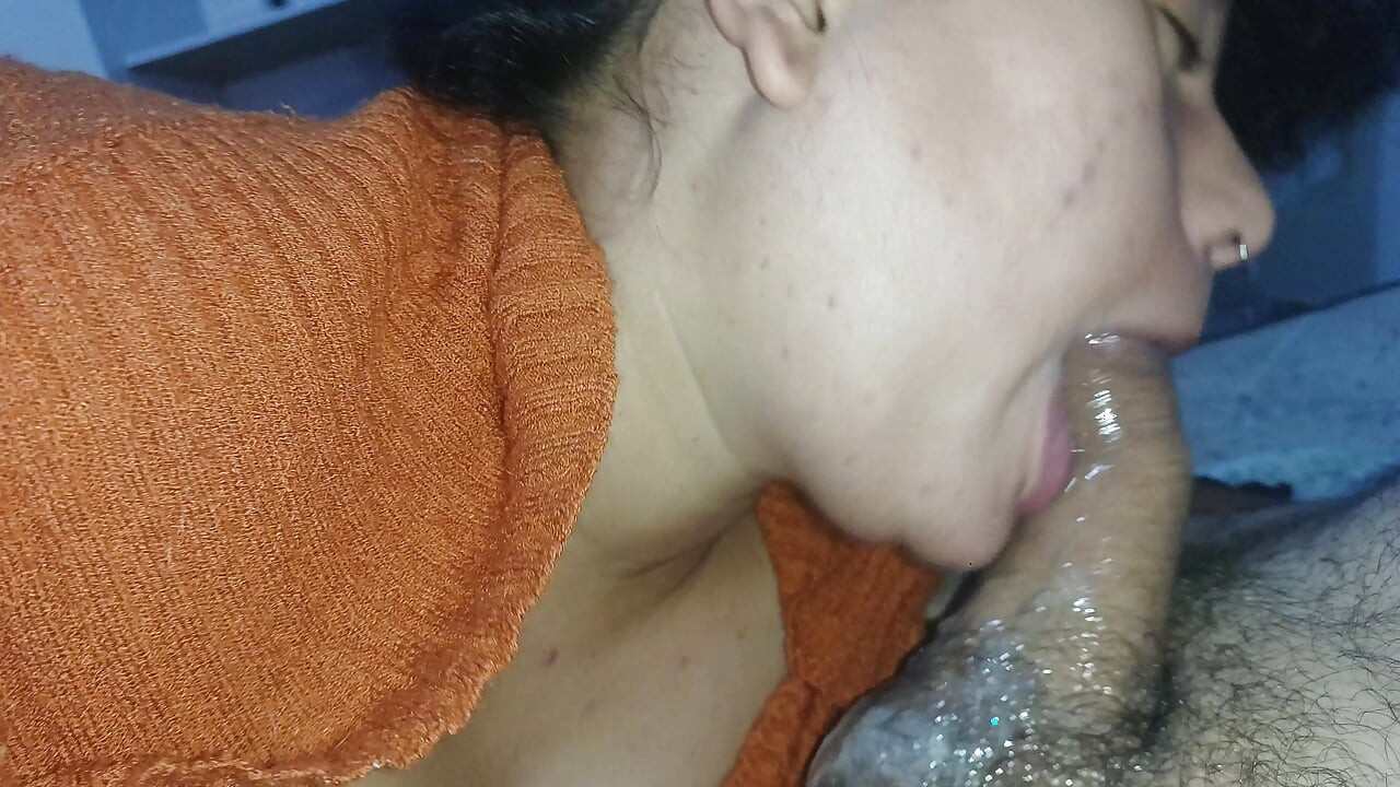CLOSE-UP: BUBBLING YOUR DELICIOUS HOT SALIVA ALL OVER THE HARD COCK