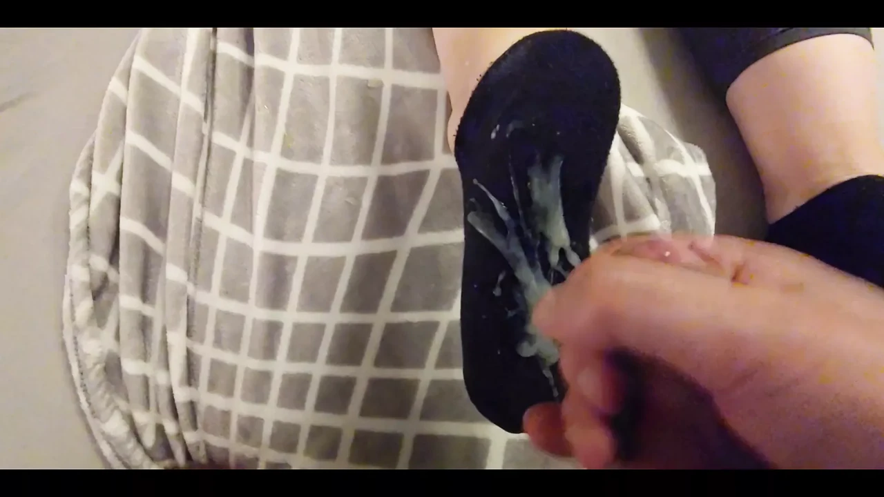 She lets me cum on her socks