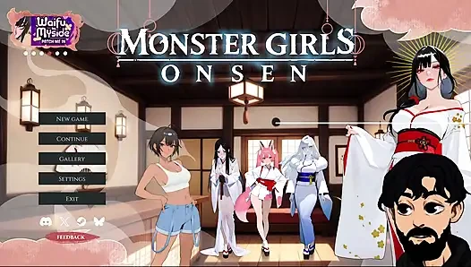 Monstergirls Onsen, hentai-spiel, wir mögen eine kalte geile milf teil 3