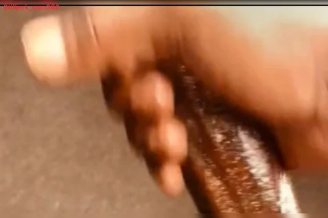 Big black dick stroked