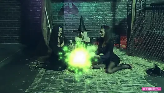Dirty orgy with horny witches