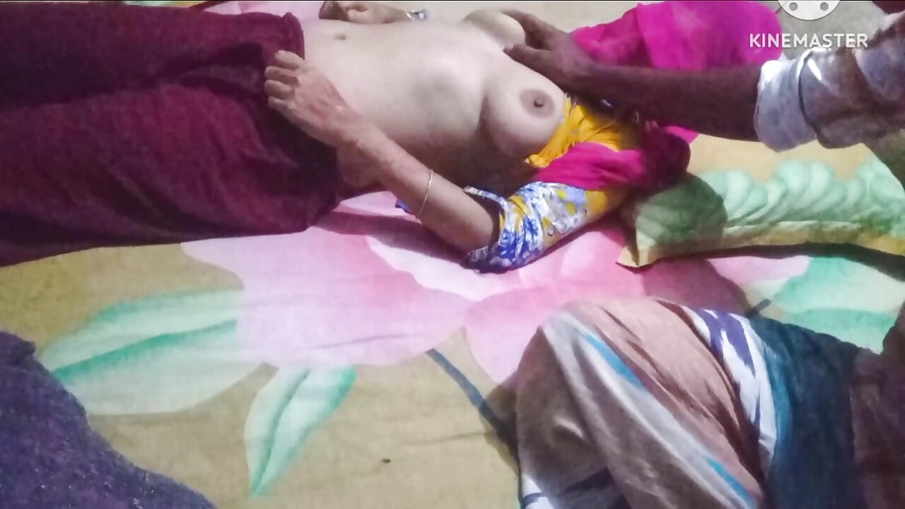 Bangladeshi stepsister give me massage. me give a massage his bobs