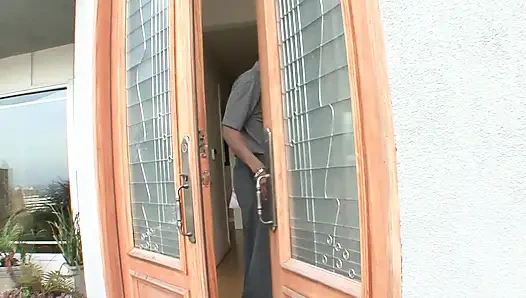 Horny ebony teen gets fucked by a BBC