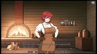 Tomboy Love em Hot Forge Hentai Game Ep.1 ela está se masturbando enquanto pensa em você!