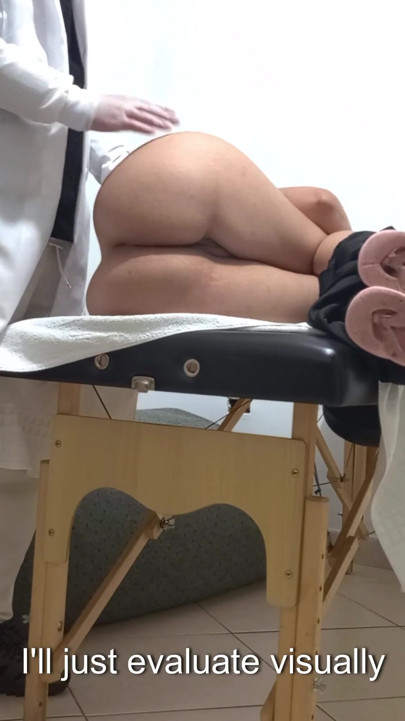 The doctor performed an anal exam using his fingers | Clip 1