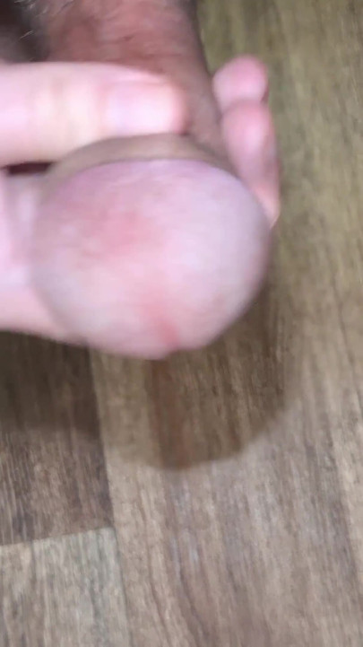 Kneeling Close-up Solo Masturbation at Home