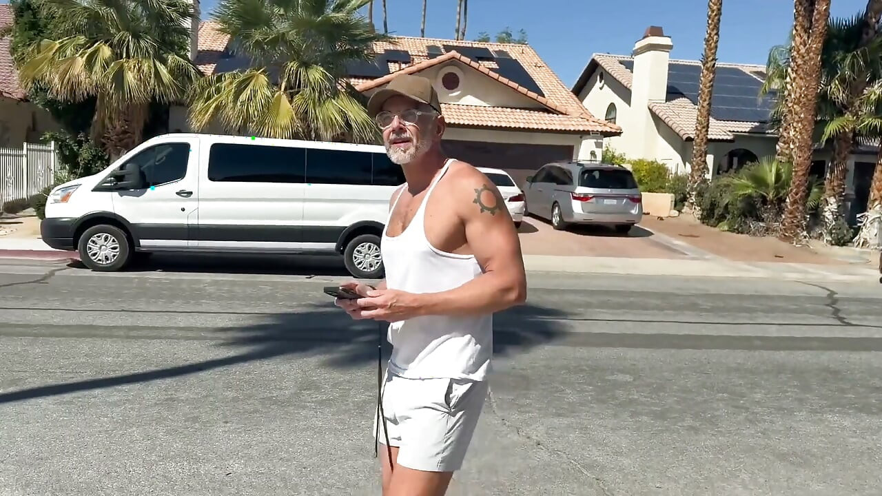 Stepdaddy & Stepson Palm Springs Poolside Loving.