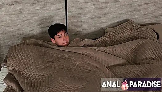 MY GIRLFRIEND CAUGHT ME FUCKING HER STEPMOM THEN THE STEPMOM SEDUCED US BOTH INTO A THREESOME