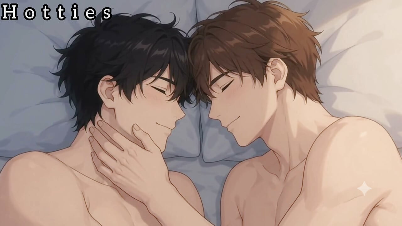Two anime gay boy fuck on bed