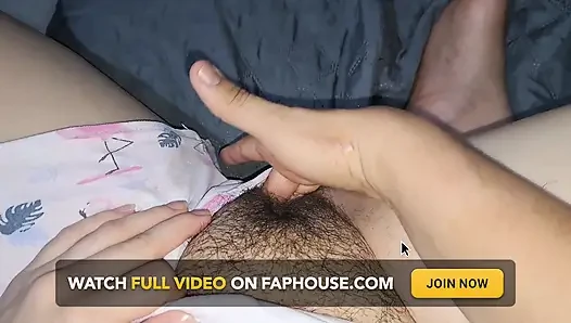 My stepdaughter lets me masturbate her pussy