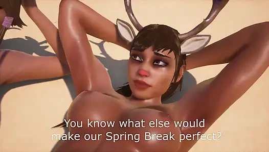 Üç reindeer kız seks yapıyor