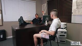 Officer Colton Reece Brings Twink Harrison Todd Back To The Police Station & Gives Him The Fuck Of His Life - MEN