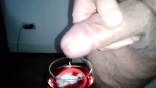 Yemeğe cum - kırmızı şarap