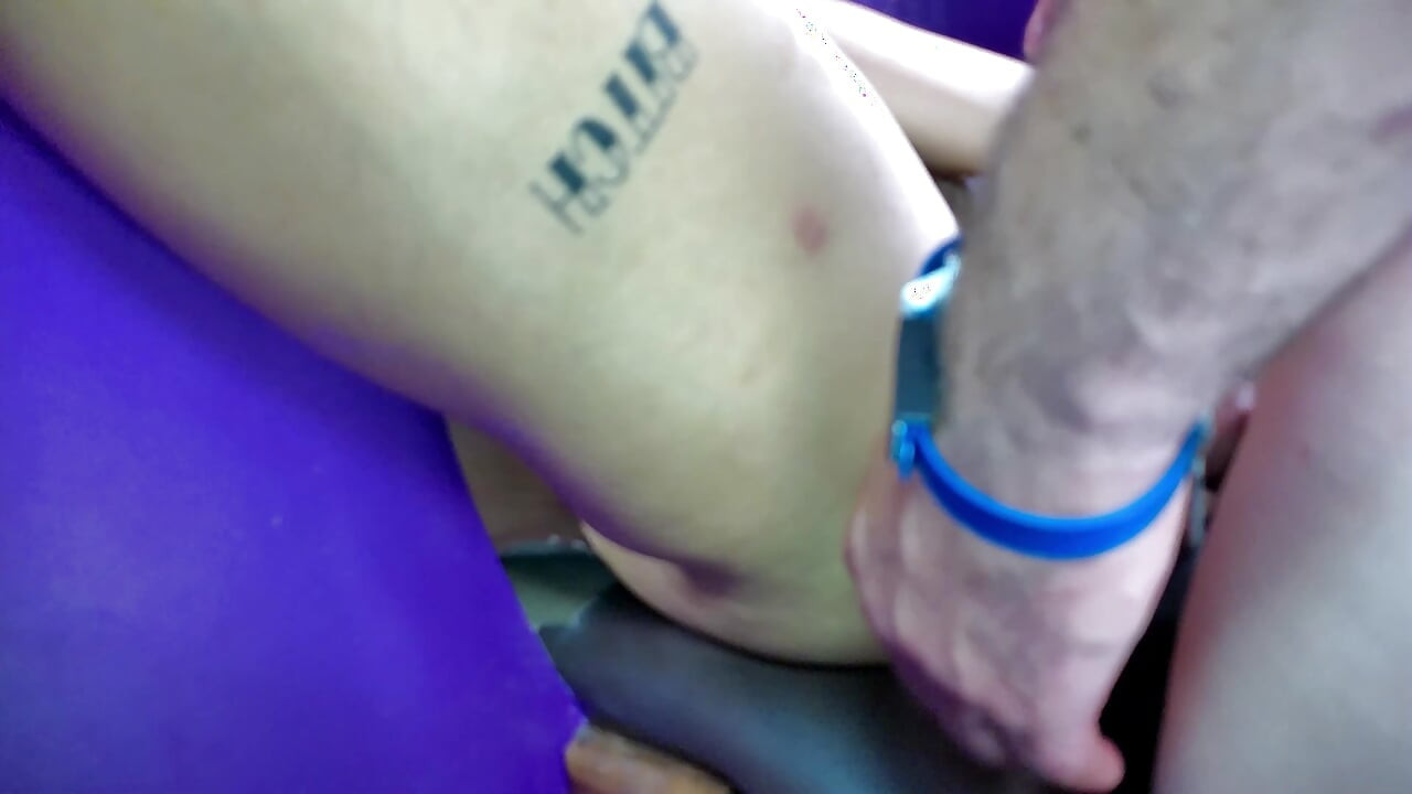 Gangbang and Chain Fucking for This Hairy-pussy Slut