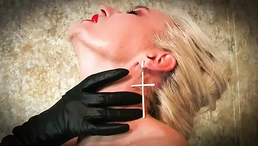 C!hoke pada sarung tangan kulit