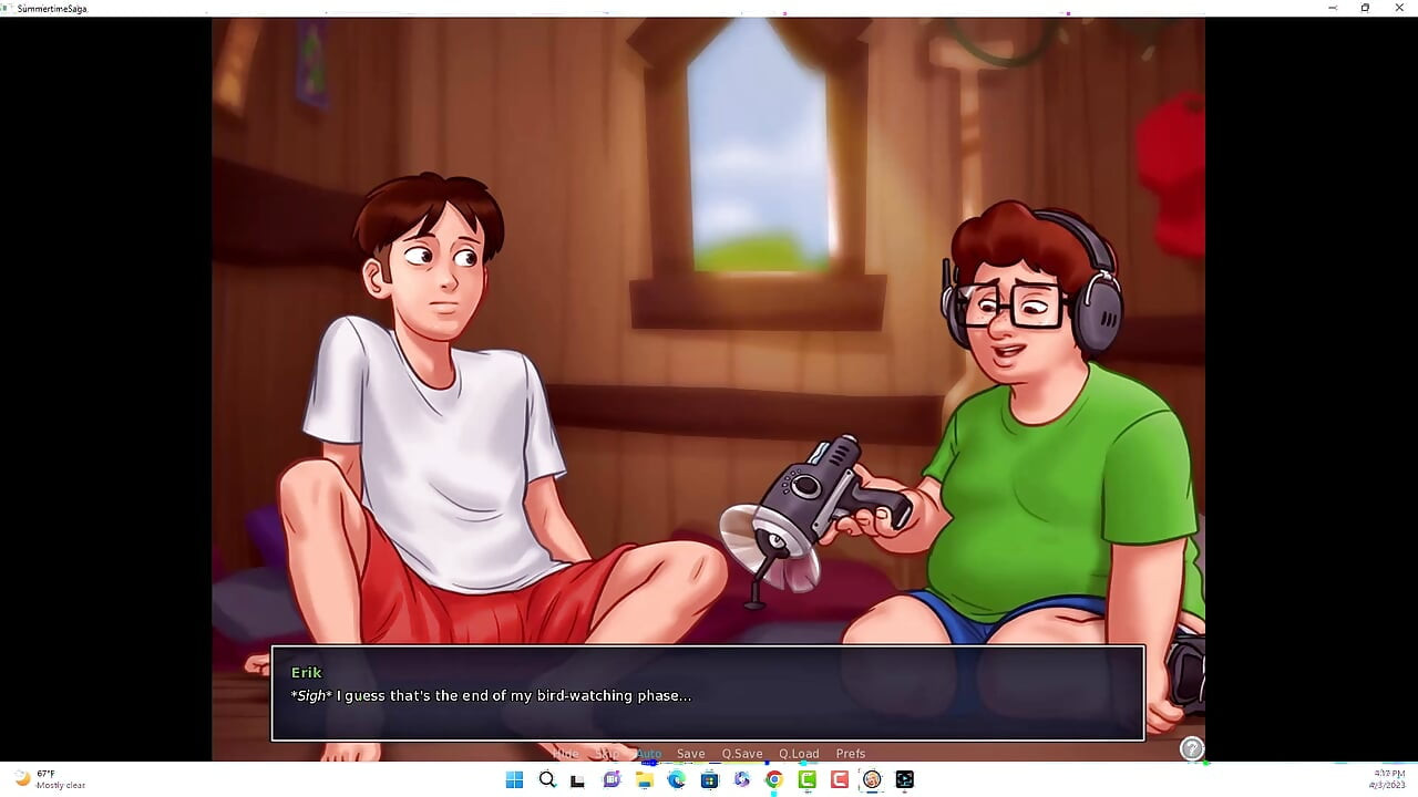 Yaz mevsimi efsanesi - Johannes ve Erik Iwanka'yı izledi, Iwanka Johannes'e kamerada sakso çekti