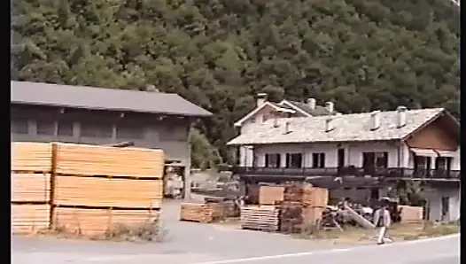 Two Vintage Busty MILFs with Hairy Pussy Fucked and Cummed in Mouth by a Big Cock