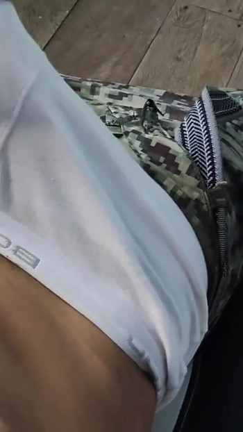Key moment from "Coming from the army he touched my huge bulge and I masturbated in my underwear"