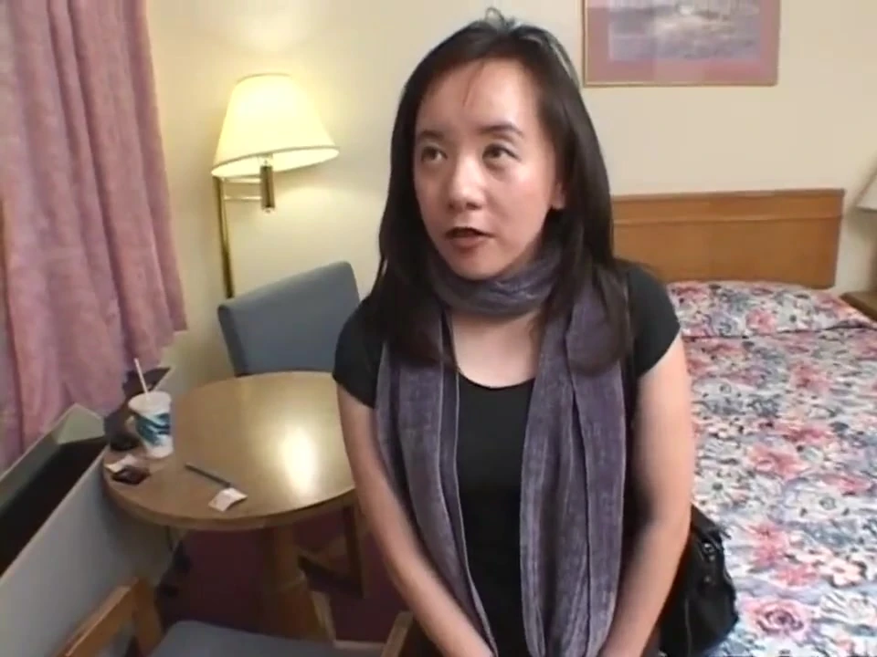 Ugly Asian slut takes a massive cock