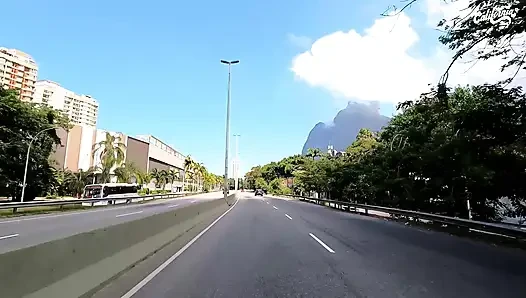 Hot Lesbians Kissing and Seducing the Uber Driver