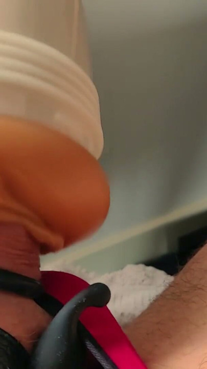 Fleshlight Edging and Moaning - Huge Cumshot - SlugsOfCumGuy | Clip 1