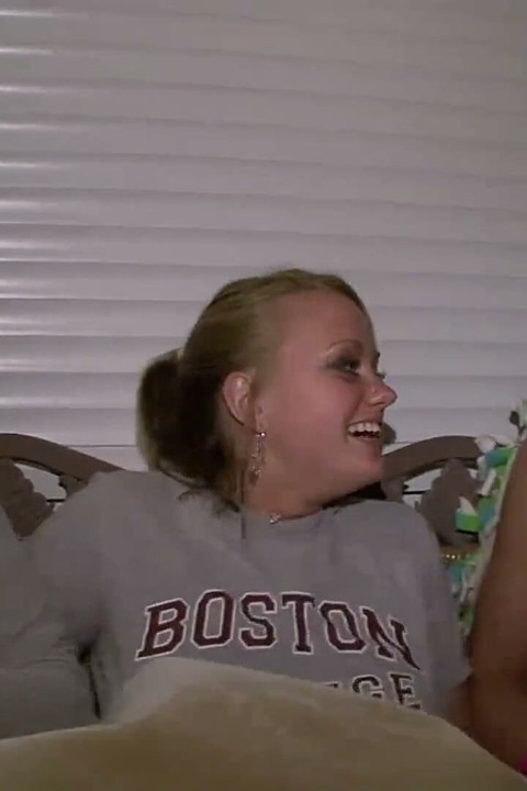 Home video catches party girls showing tits