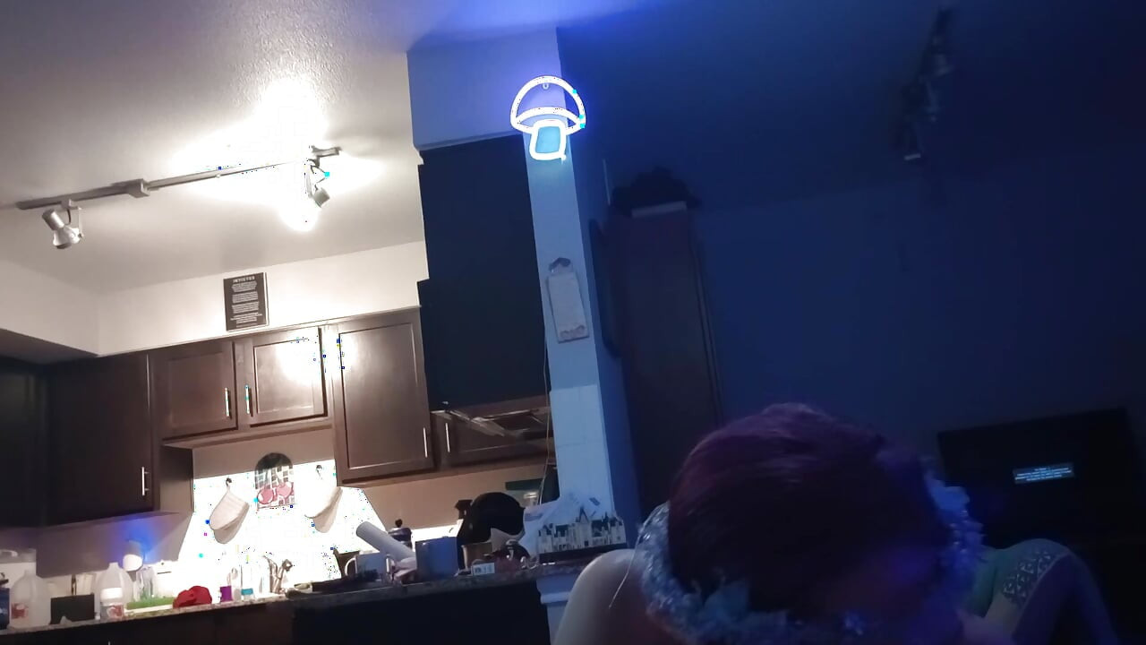 Sexy Cyber Elf gives amazing blowjob, gets fucked & dominated hard by big cock, and creampied (close up, POV)