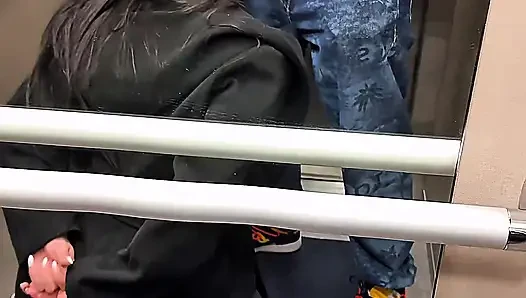 Deeptroath, Fuck Hard, Squirt and Cum Face in the Elevator with Chris Diamond
