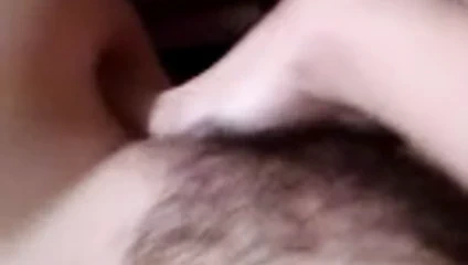 Touching my hairy pussy