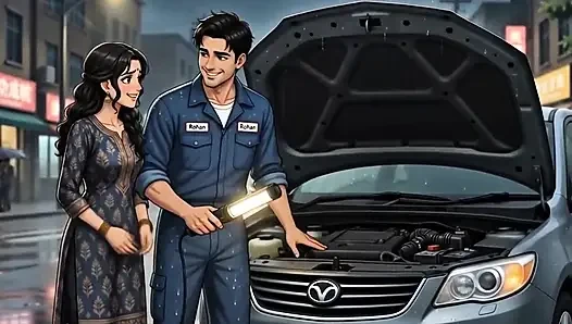 Raat Mein Car Kharab – Mechanic Ne Married Woman Ki Help Ki ( AI generated )