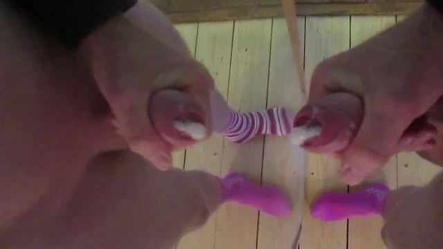 Thinking of Julia: stolen socks cum mirror dick