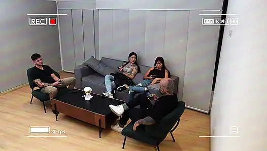 What a! I Fuck My Stepsister's Best Friend Through Ripped Jeans While We Play One