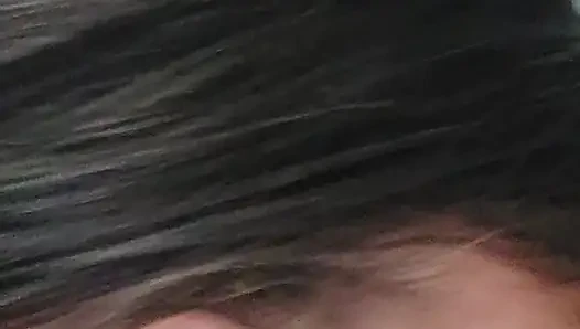 My sister-in-law gives me a blowjob and swallows the milk