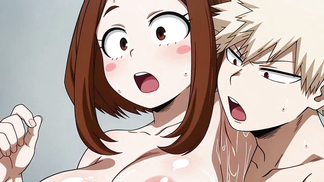 Katsuki x Ochako (MHA) generated by AI