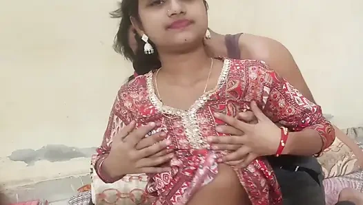 Сессия 19. Романтическое воссоединение подруги дези с бойфрендом после нескольких дней, страстные моменты в его комнате