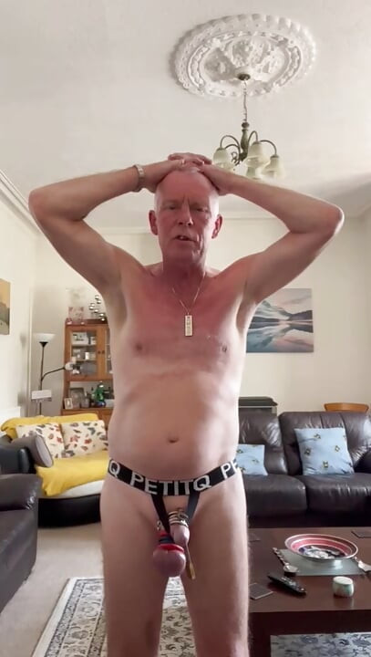 FagSlag exposes its cock and balls