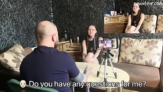 Russian Casting Couch Audition: Naughty Amateur Babe Gets Creampied with Buttplug Play!