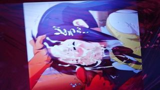 Anime, éjaculation sur le visage de Nakano Azusa (k-on), Sop Bukkake