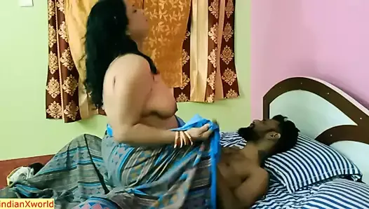 Горячая XXX милфа Bhabhi сосет хуй девора, но его пенис опускается !! настоящий грубый секс